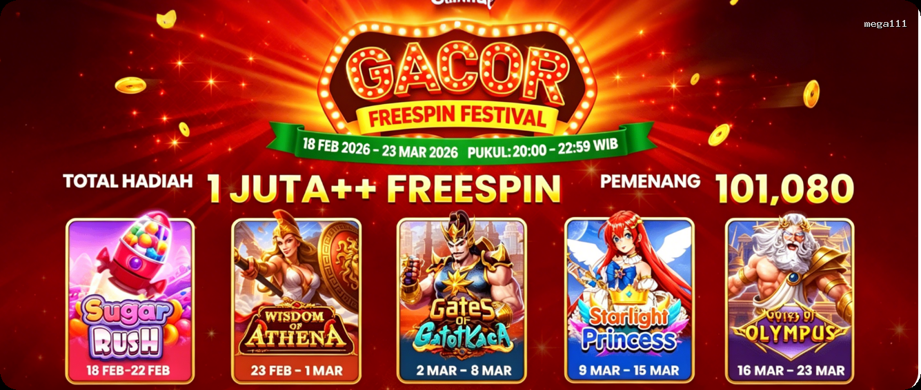 Login mega111 Sekarang Bonus Melimpah